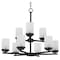 Maxim Lighting Corona 9-Light Chandelier 10206FTBK - alternate 1